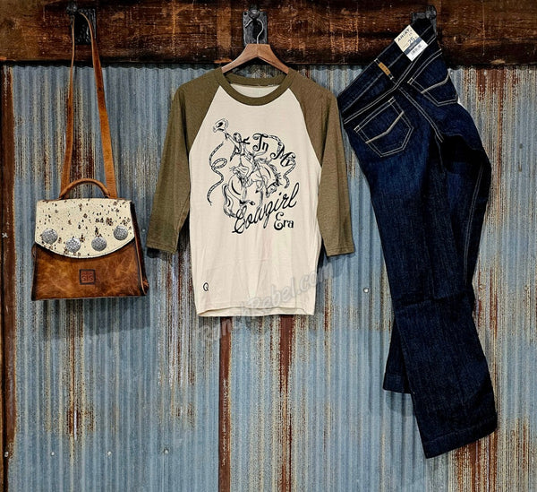 Rodeo Quincy Cowgirl Era Baseball Tee #5515