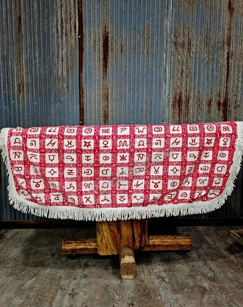 Vintage Cattle Brands Tablecloth #5541
