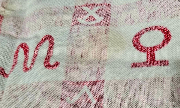 Vintage Cattle Brands Tablecloth #5541