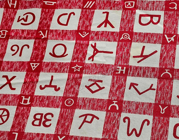 Vintage Cattle Brands Tablecloth #5541