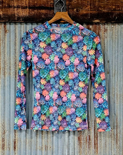 Succulent Mesh Top #5570