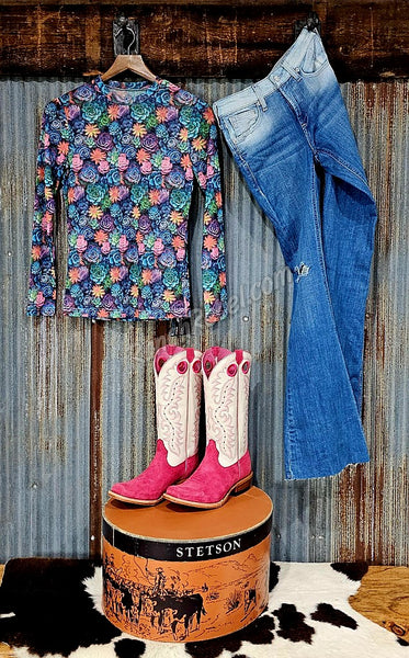 Succulent Mesh Top #5570