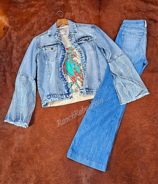 STS Dori Denim Bell Sleeve Jacket #5830