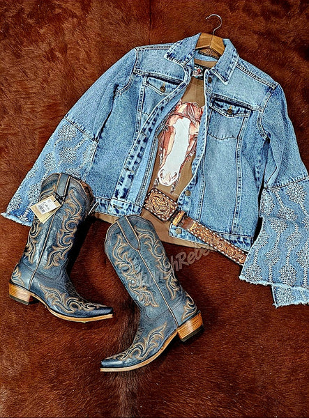 STS Dori Denim Bell Sleeve Jacket #5830