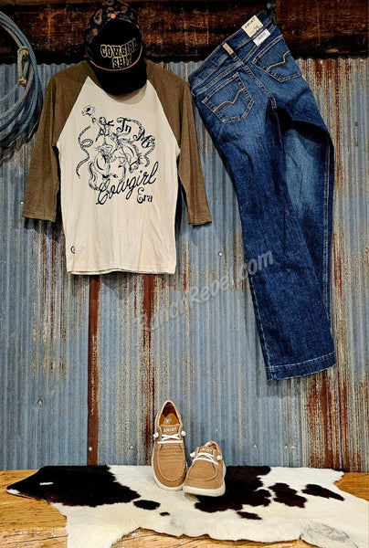 Rodeo Quincy Cowgirl Era Baseball Tee #5515