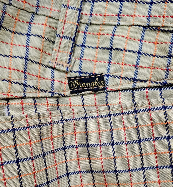 Vintage Wrangler Plaid Pants #6011