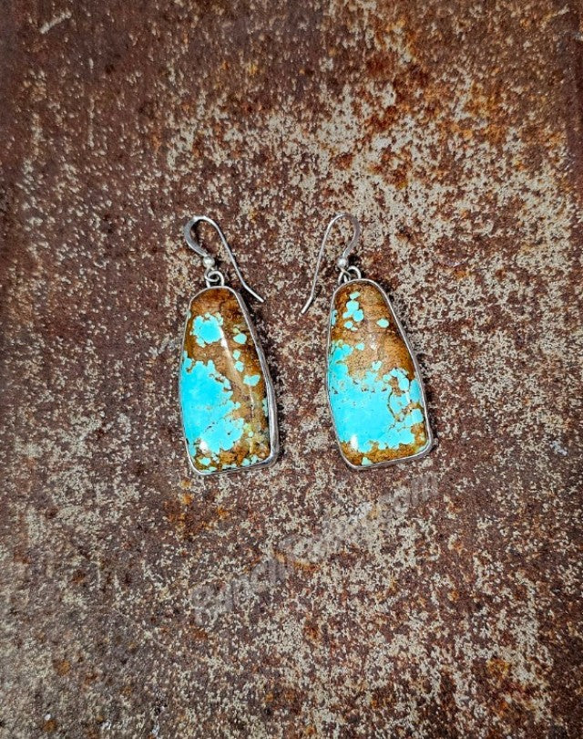 Vintage Turquoise Earrings #6044
