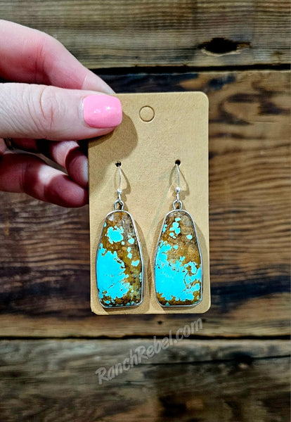 Vintage Turquoise Earrings #6044