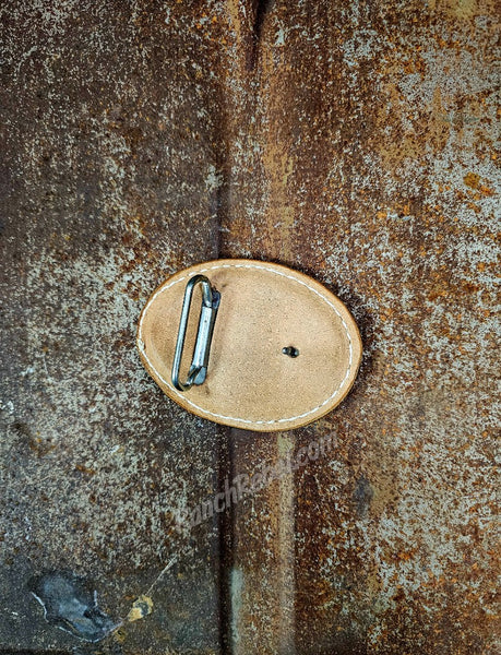 Vintage Angus Leather Belt Buckle #6130