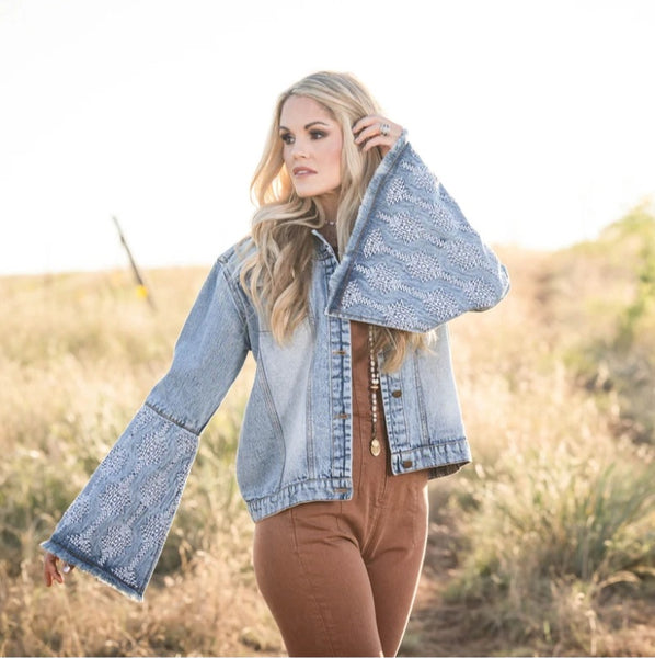STS Dori Denim Bell Sleeve Jacket #5830