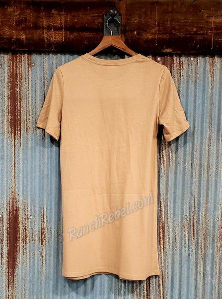 Ranch Country Tee Shirt Dress #5093