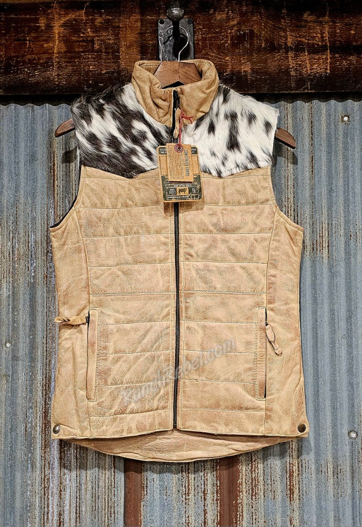 STS Adalyn Leather & Cowhide Vest #5276