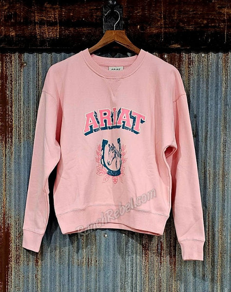 Ariat College Sweatshirt in Blushing Rose #5331