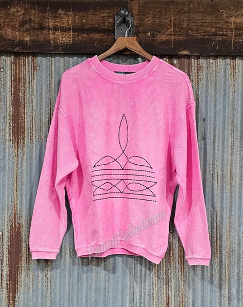 Boot Stitch Corded Sweatshirt #5351