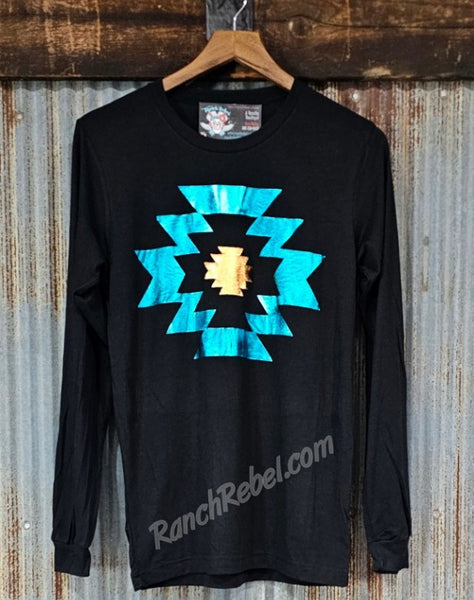 Phoenix Foil Aztec Long Sleeve Tee #5370