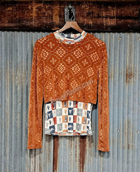 Copperhead Road Long Sleeve Crop #5365