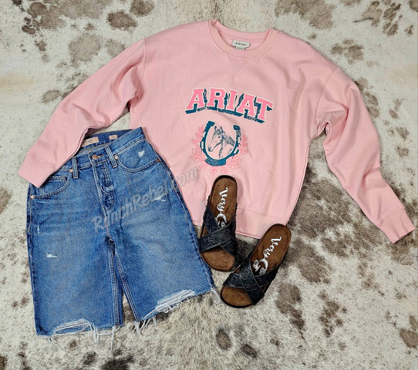 Ariat College Sweatshirt in Blushing Rose #5331