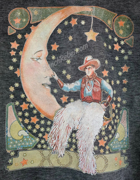 Cowboy On The Moon Hoodie #5400
