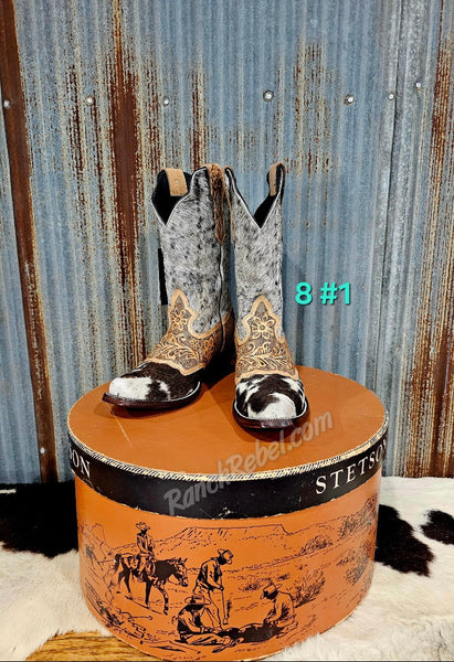 Magnolia Hand Tooled Cowhide Boots #5422