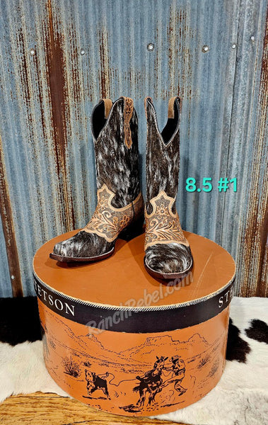 Magnolia Hand Tooled Cowhide Boots #5422