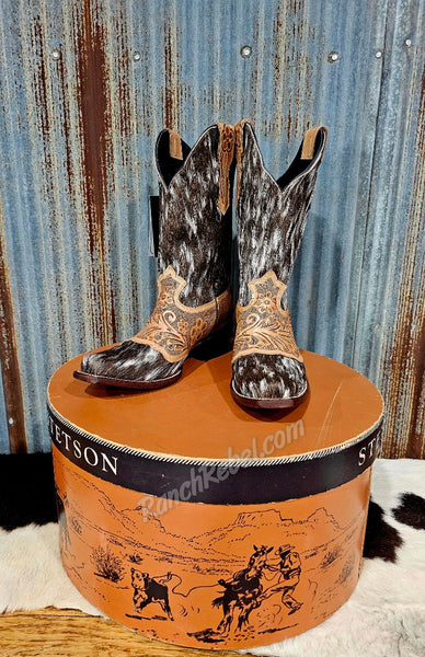 Magnolia Hand Tooled Cowhide Boots #5422