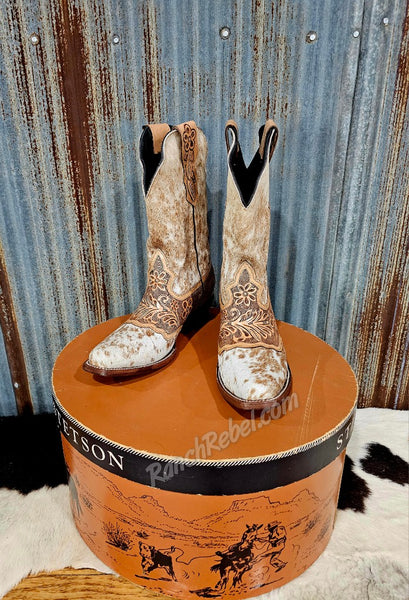 Magnolia Hand Tooled Cowhide Boots #5422