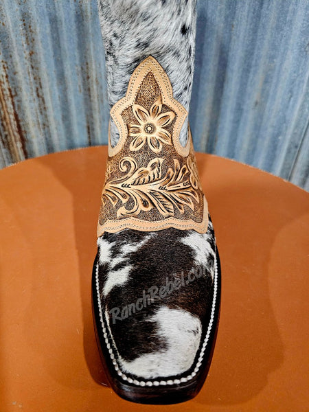 Magnolia Hand Tooled Cowhide Boots #5422