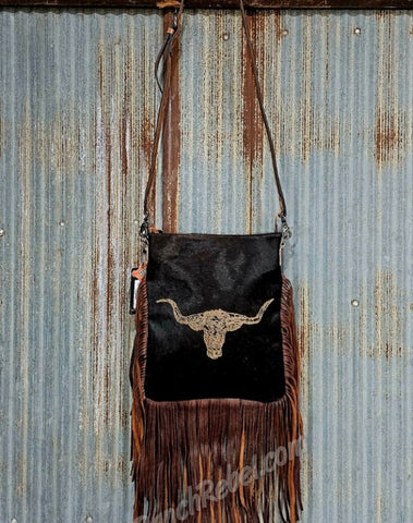 Longhorn Cowhide & Leather Bag #5461