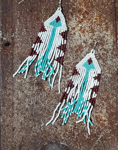 Arrow Beaded Earrings #5455