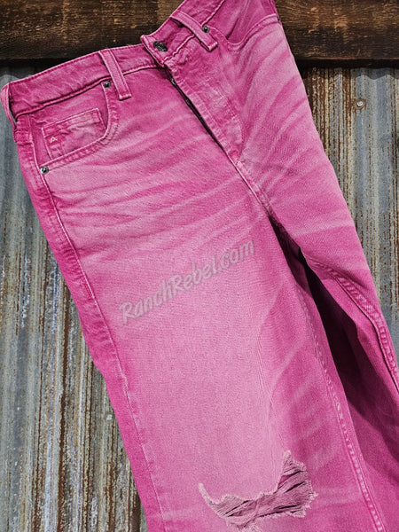 Ariat Ultra High Rise Tomboy Wide Leg in Pink #5495