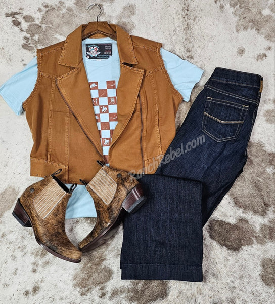 Ariat Harley Vest in Tobacco Brown #5486