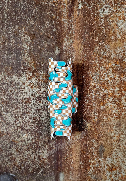 Turquoise Arrowhead Hair Clip #5498