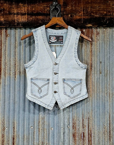 Light Wash Denim Vest #5625