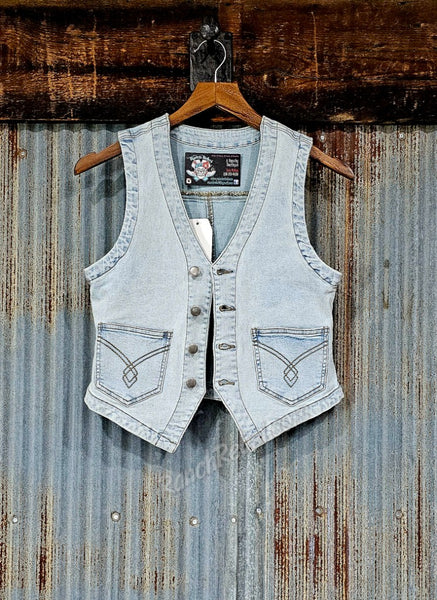 Light Wash Denim Vest #5625