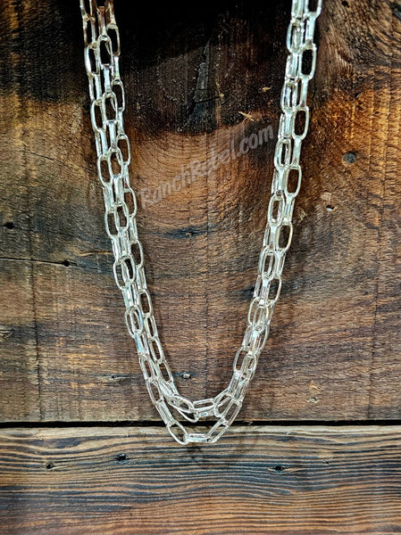 Chunky Sterling Silver Chain Necklace #5621