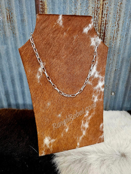 Chunky Sterling Silver Chain Necklace #5621