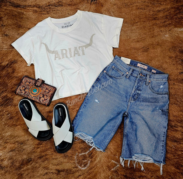 Ariat Wild Hat Crop Tee #5624