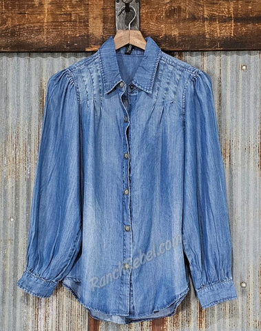 Dressed Up Denim Top #5640