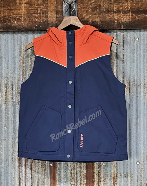 Ariat Pioneer Vest in Navy/Picante #5684