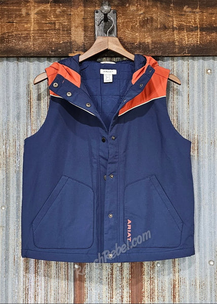 Ariat Pioneer Vest in Navy/Picante #5684