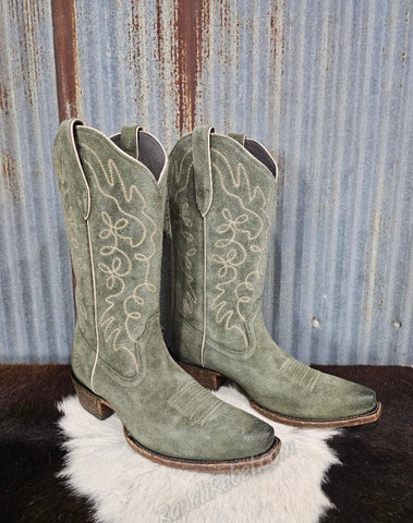 Ariat Jukebox Soft Olive Suede Boot #5694