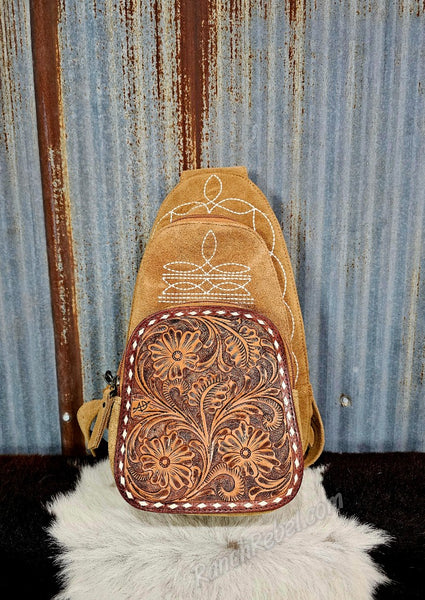 Boot Stitch Backpack in Tan #5718