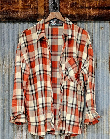 Pumpkin Plaid Flannel #5723