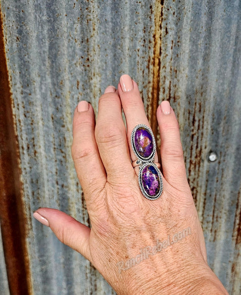 Purple Mojave Adjustable Ring #5772