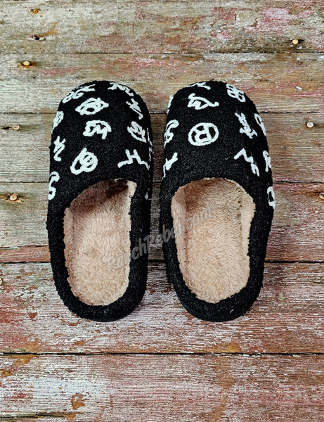 Cattle Brand Slippers #5775