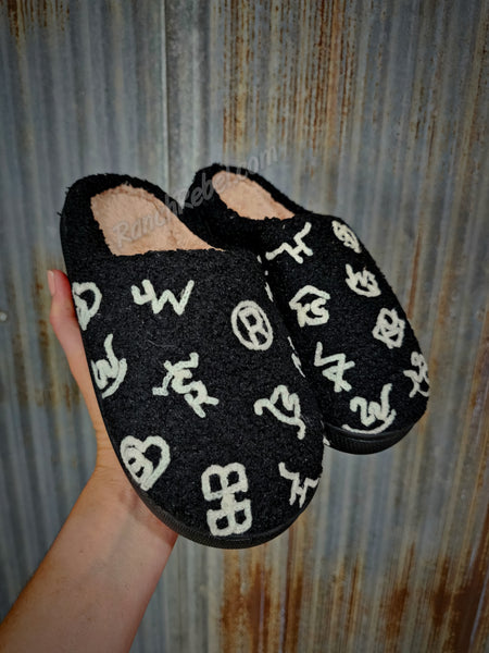 Cattle Brand Slippers #5775