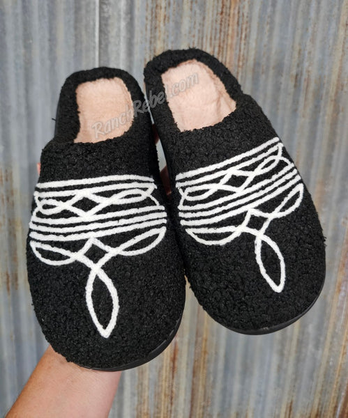 Boot Stitch Slippers #5774