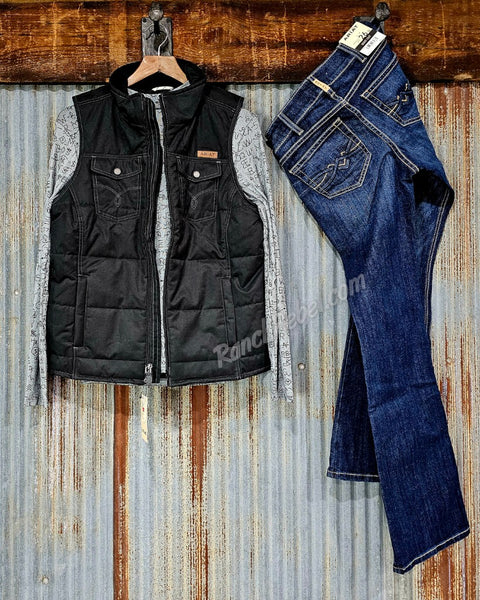 Ariat Grizzly Vest in Black #5799