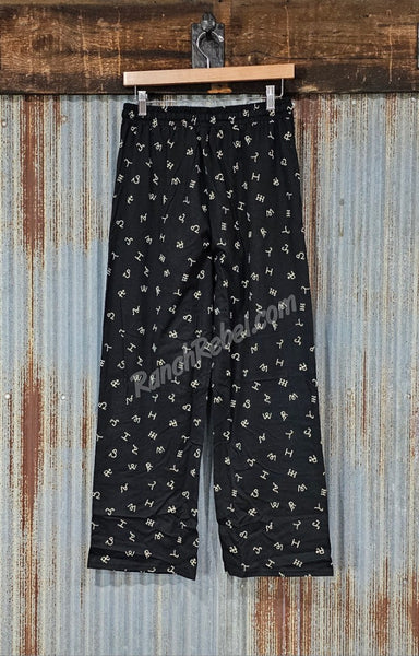 Ariat Dreams Black Brands Pajama Set #5847