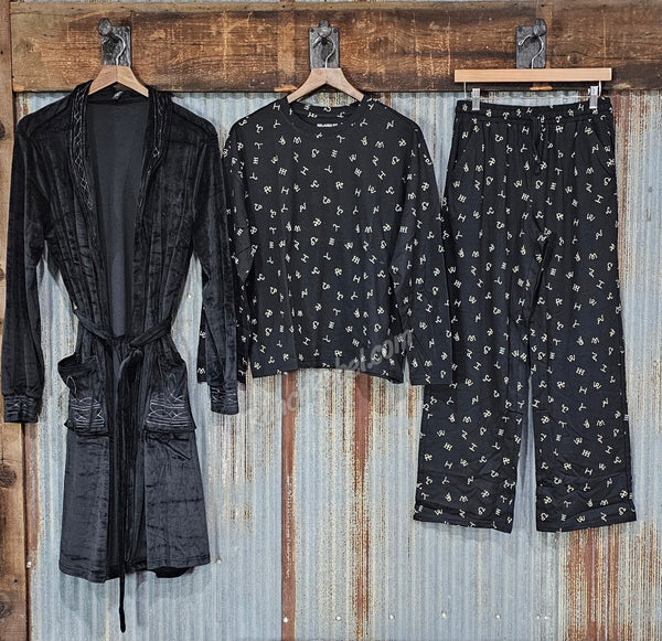 Ariat Dreams Black Brands Pajama Set #5847